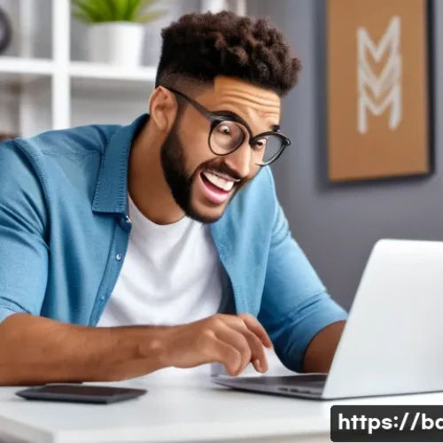 Home 15 야구 용품 할인 구매 팁 - A well-dressed young adult, male or female, seated comfortably at a modern desk in a brightly lit ho...